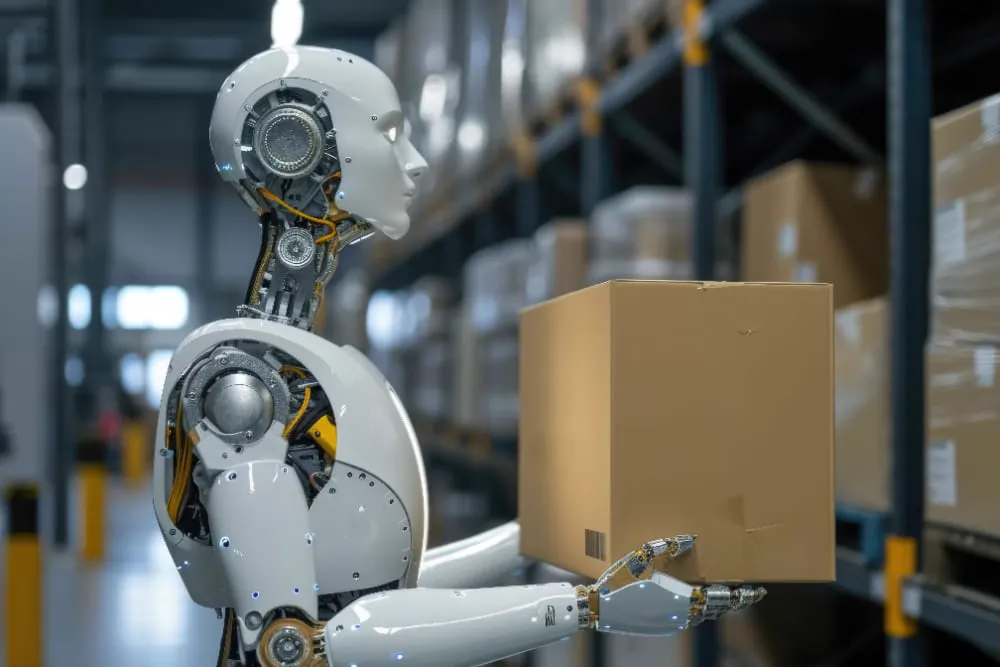 AI optimizing last-mile delivery routes in logistics